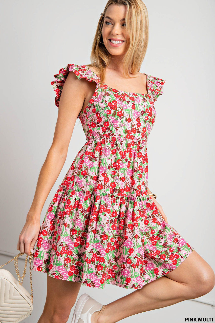 Floral Tiered Dress