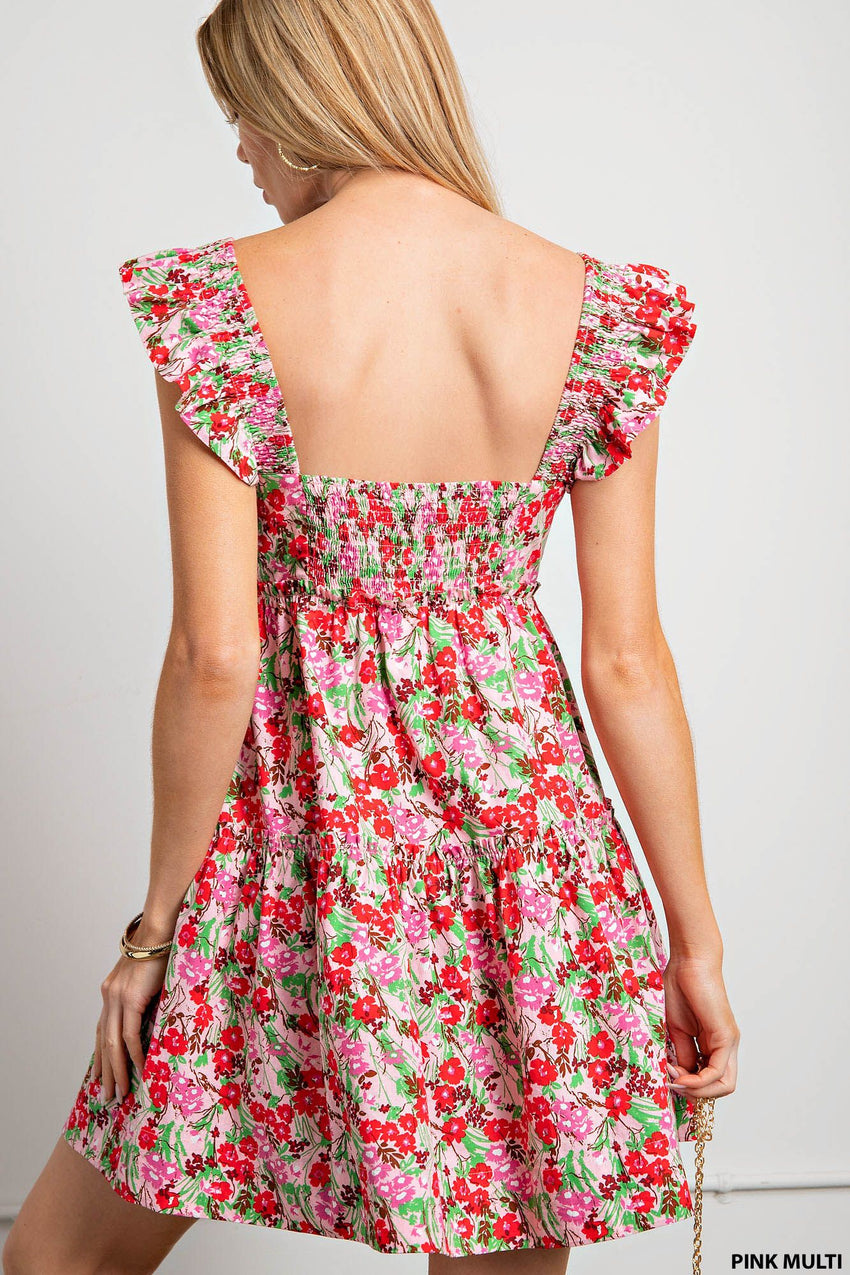 Floral Tiered Dress