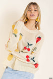 Fruit Print Sweater