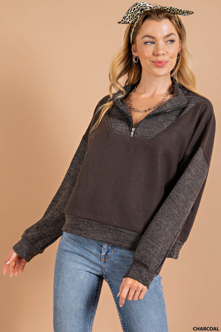 Half Zip Sherpa