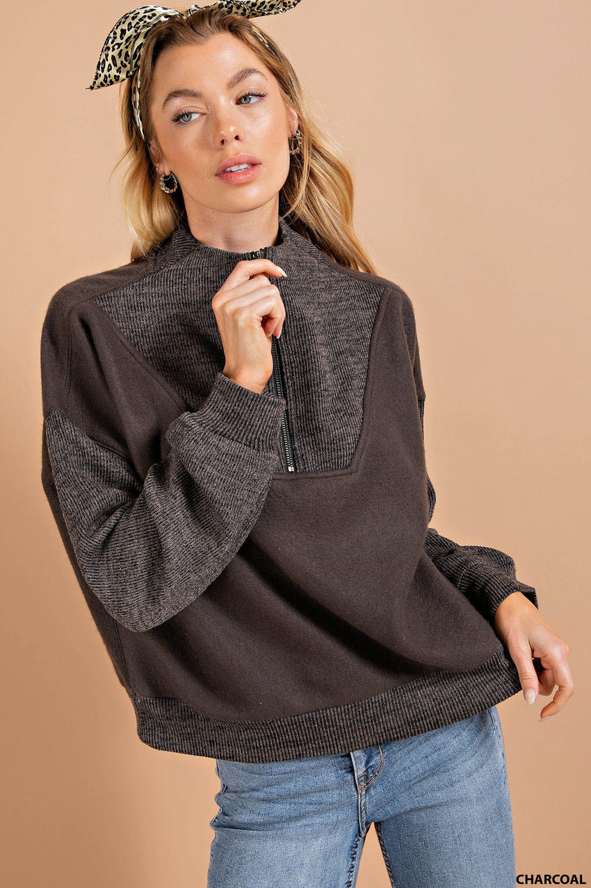 Half Zip Sherpa