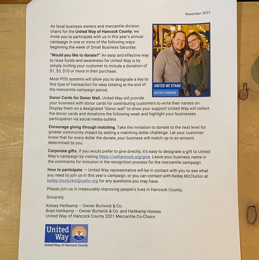 United Way Donation