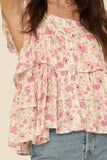 Floral Print Tank Blouse