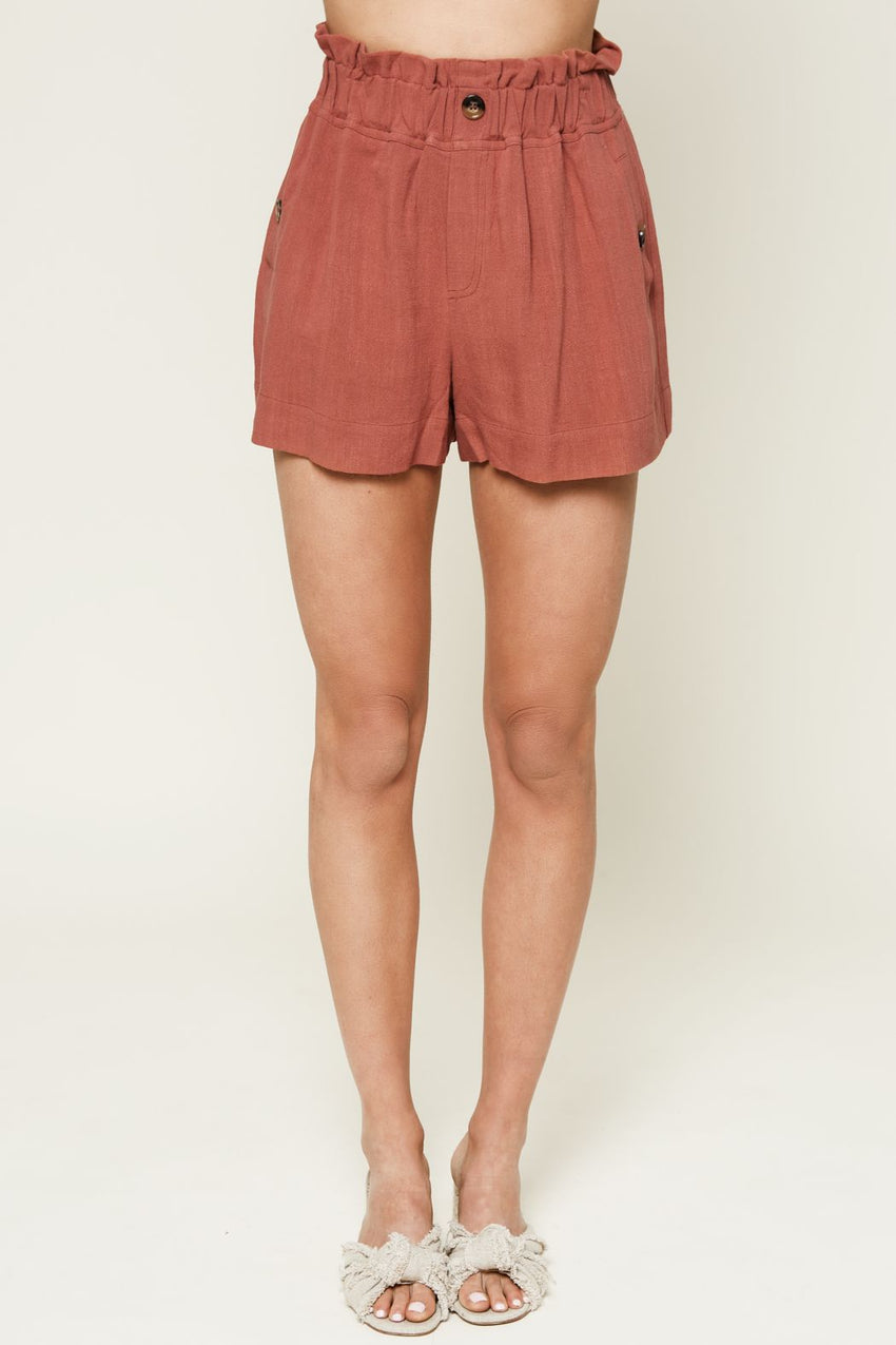 Teri Paper Bag Shorts