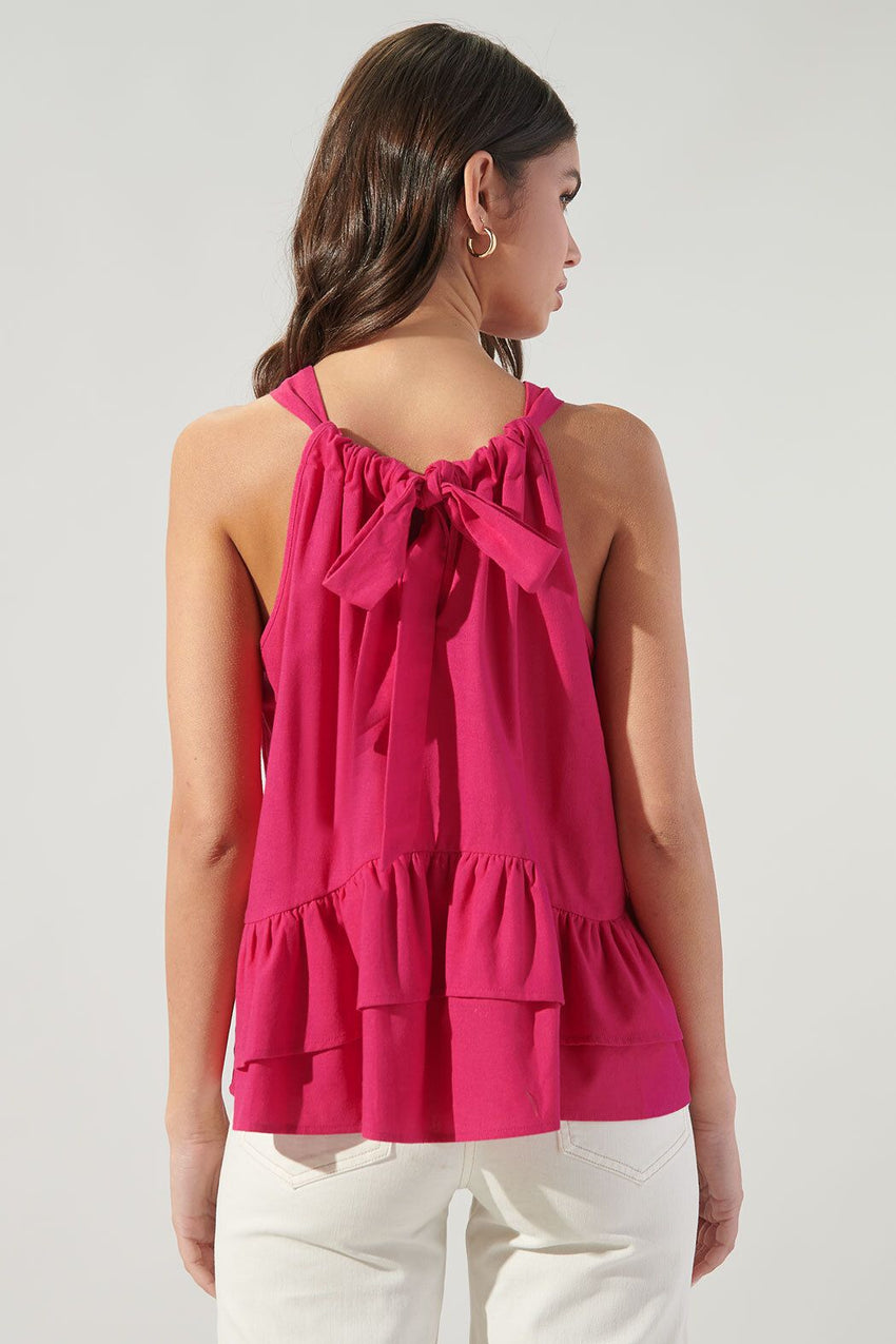 Lizette Tie Back Trapeze Top