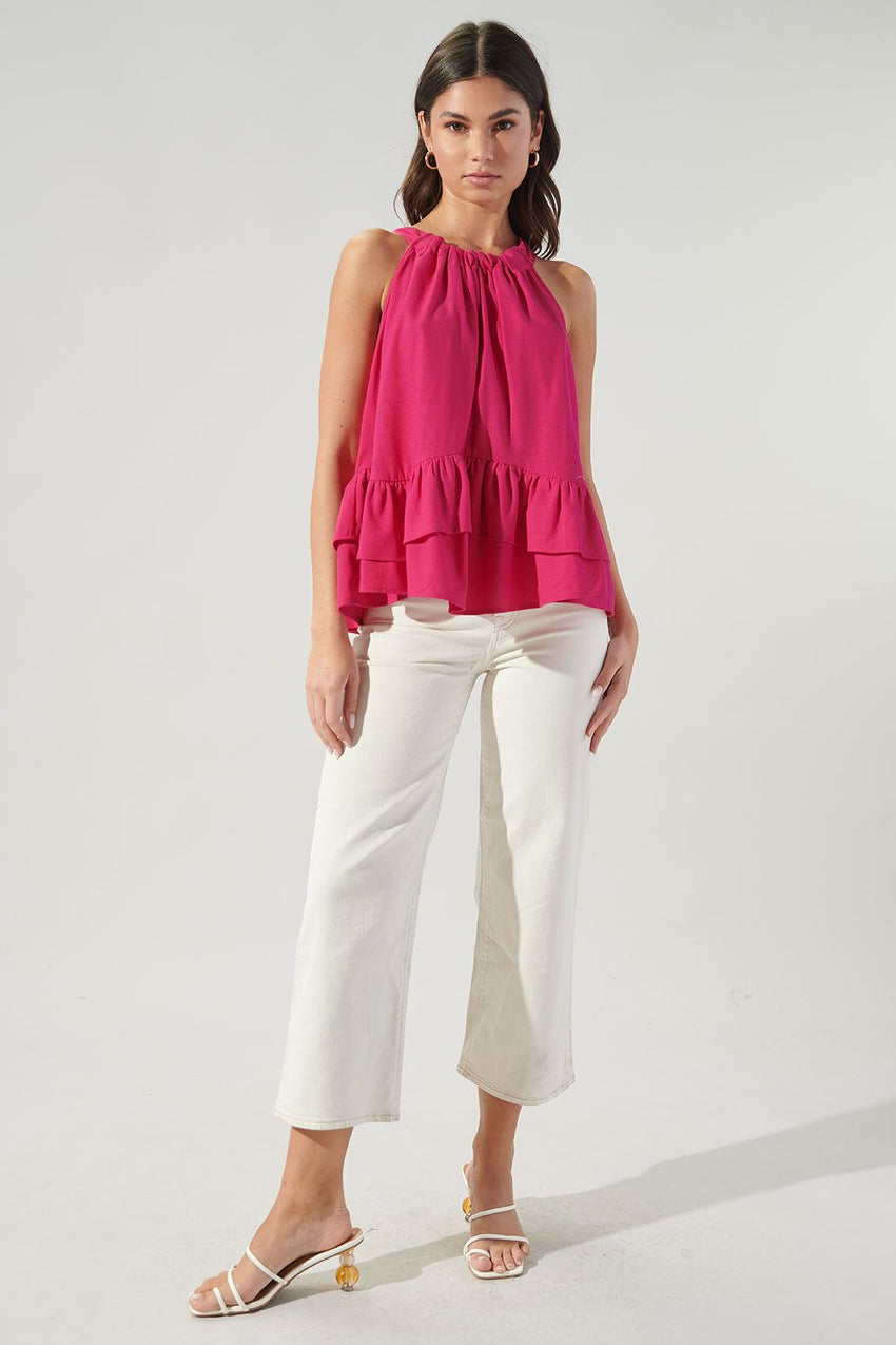 Lizette Tie Back Trapeze Top